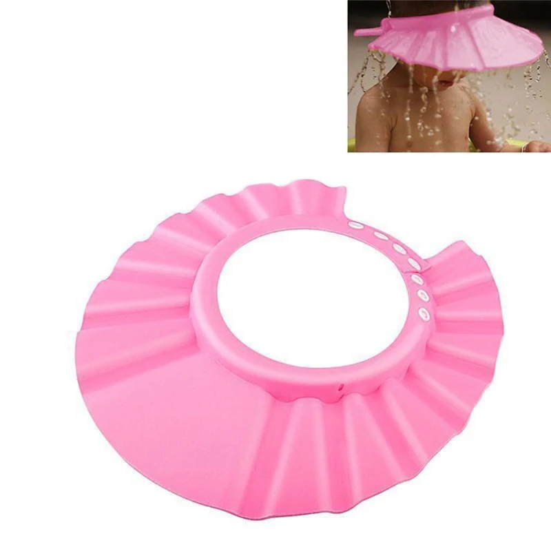 Gorro de baño seguro para niños, gorro de baño suave, protector para el pelo para baño de bebé