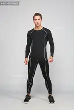 New Mens Sport Leggings Running Tights Skinny Gym Fitness Basketball Pants Compression Running Training Tghts Trousers