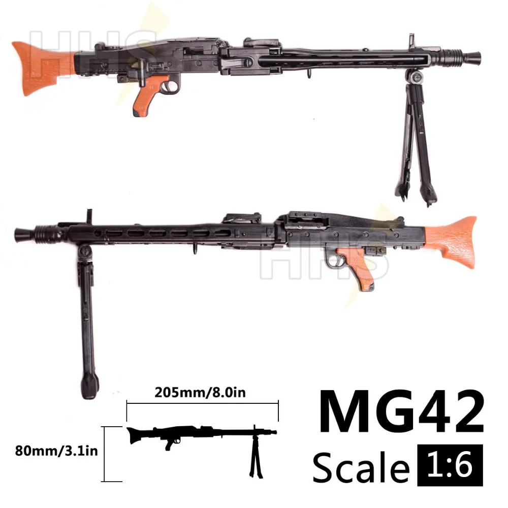 1:6 1/6 масштаб 12 дюймов фигурки аксессуары для второй мировой войны MG42 тяжелый