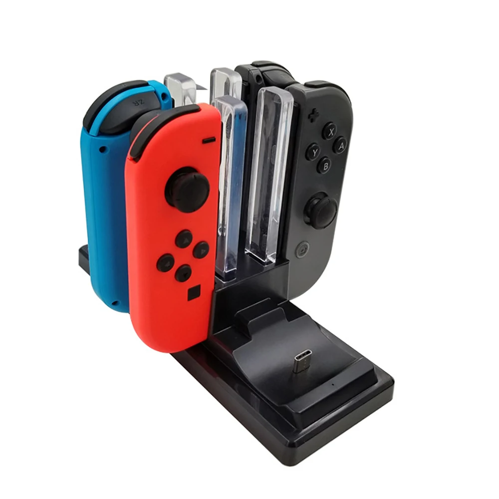 iBen USB Charging Dock 6 in 1 Station Holder Stand Bracket For Nintend Switch Pro Joy-Con Controller Charger LED Indication (2)