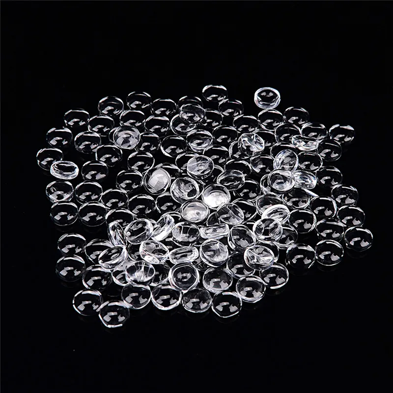 100 ПК Crystal Clear гладкая бусина без отверстия 6/8 мм набора круглых прозрачных Ленточек, головастой формы Стекло полусфера кабошон для расходных материалов для изготовления ювелирных изделий