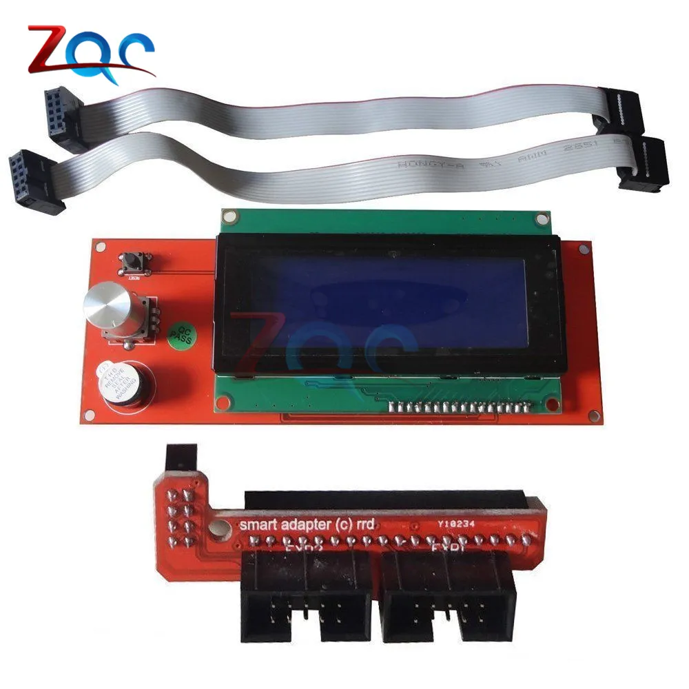 ЖК-дисплей 3d принтер Reprap Smart control ler Reprap RAMPS 1,4 2004 ЖК-управление с адаптером Mendel