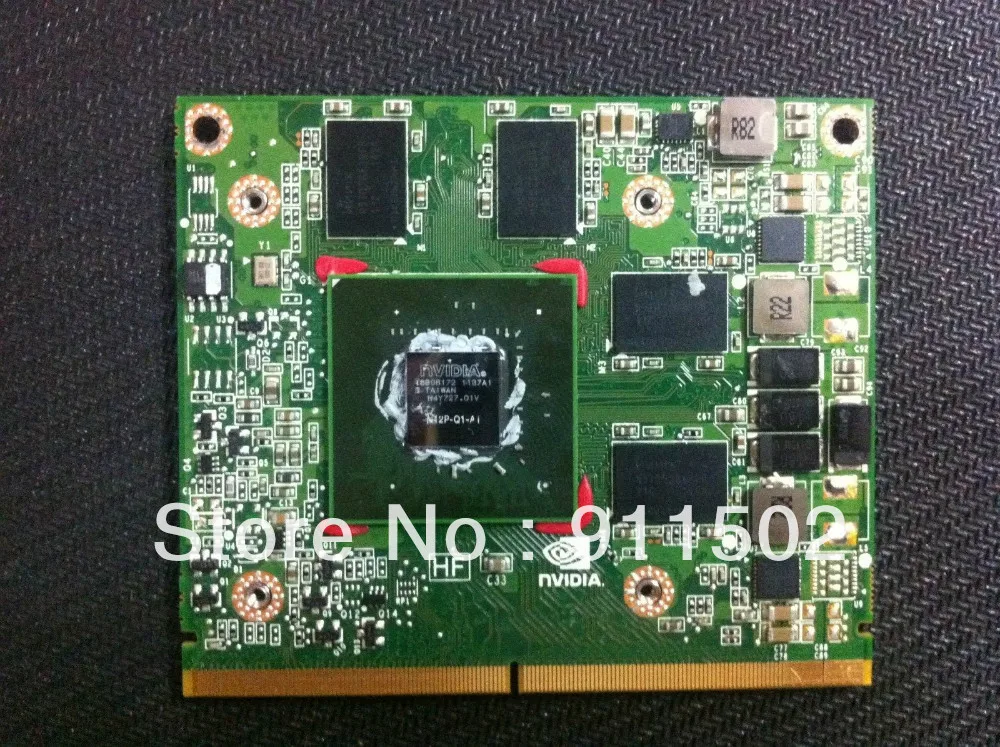 For M4600 M6600 Laptop 0KDWV4 KDWV4 Graphic Vedio Card Q1000M N12P-Q1-A1 2GB Video Card DDR3 Free Shipping