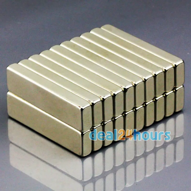 50PCS N50 Bulk Super Strong Strip Block Bar Rare Earth