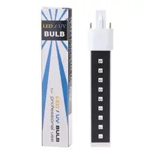 1 шт. 9 Вт дизайн ногтей сушка для геля Световая трубка ультрафиолетовая лампа накаливания маникюрные лампы инструменты