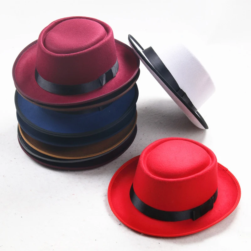 

Women's Hat British Style Vintage Lady Wool Felt Hat Autumn Winter Fashion Flowers Bone Casual Hat Caps Accessory