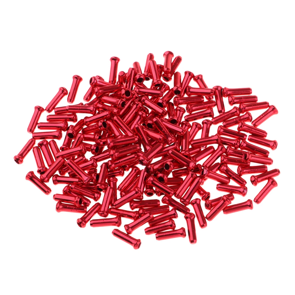 Pack of 500 Brake Cable Tips Alloy Wire End Crimps Length 11mm Road Mountain Bicycle Bike Brake Tips Shifter Bike Cable End Caps