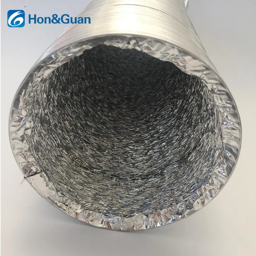 4/6 Inch Double Aluminum Foil Hose Ventilation Telescopic Flexible Tube Exhaust Pipe Fan Ducting Duct Kitchen Hood Accessory 10m 4/6 Inch Double Aluminum Foil Hose Ventilation Telescopic Flexible Tube Exhaust Pipe Fan Ducting Duct Kitchen Hood Accessory 10m