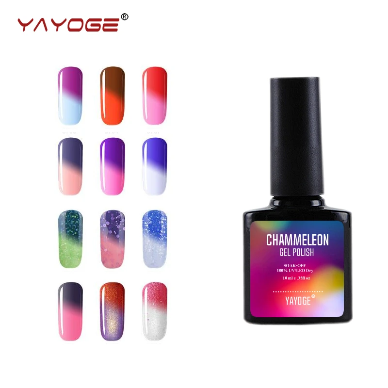 

Chameleon 10ml Nail Polish Gel Varnish Temperature Change Color UV LED Professional Nail Art Colored lacquer