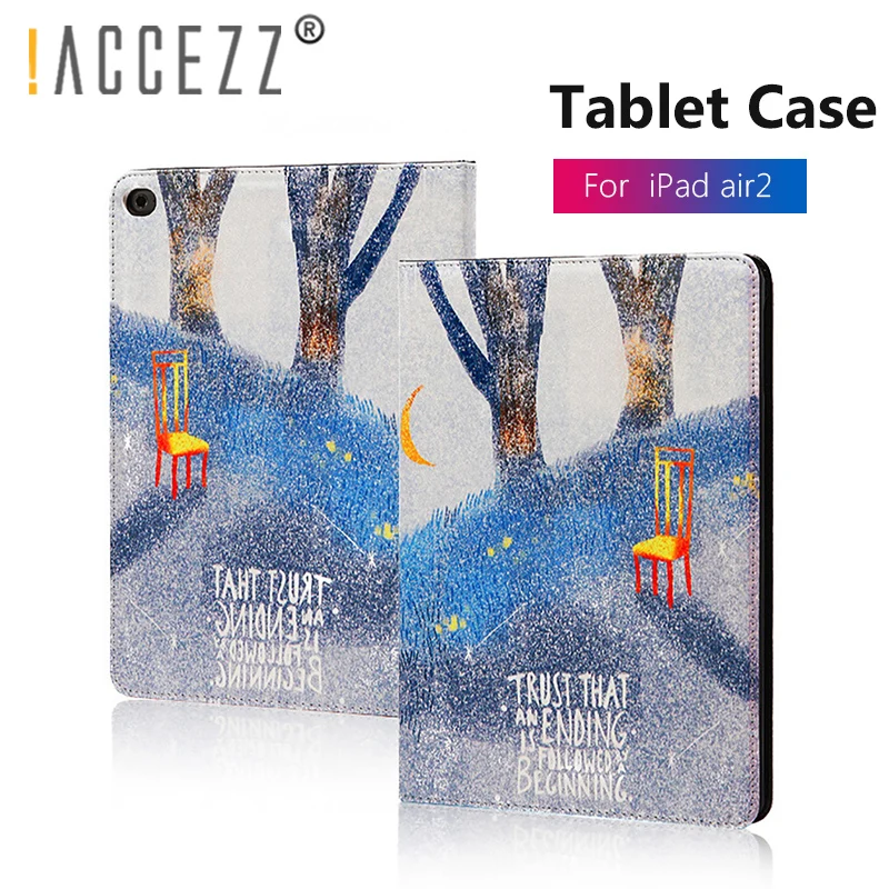 

!ACCEZZ Smart Shockproof Full Protective Tablet Sleeve Case Shell For iPad Air 2 Auto Sleep Wakeup 9.7inch Ultra Thin Funda Capa
