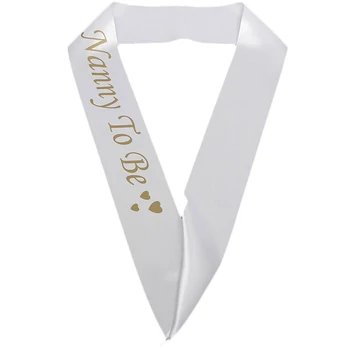 

2 Styles Party Supplies Sash Mom Mummy TO BE Nanny TO BE White Satin Sash Event & Party Supplies