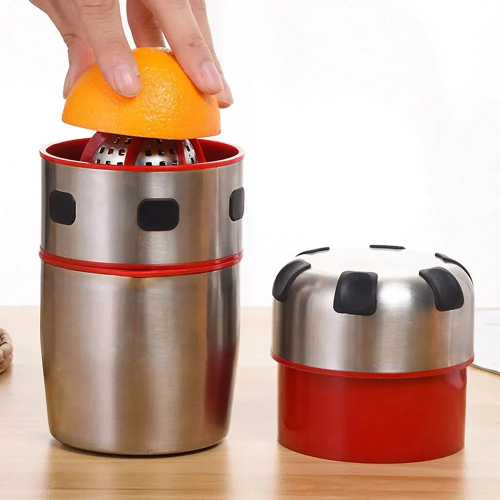 Мини-соковыжималка из нержавеющей стали ручной фиксатор оранжевый производитель лимонного сока пресс соковыжималка для цитрусовых бытовой техники
