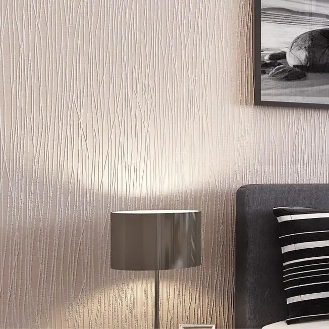 Simple Luxury Modern Striped Wallpaper For Walls 3 D Bedroom Living Room Sofa TV Background Pink Beige Stripes Wall paper Rolls