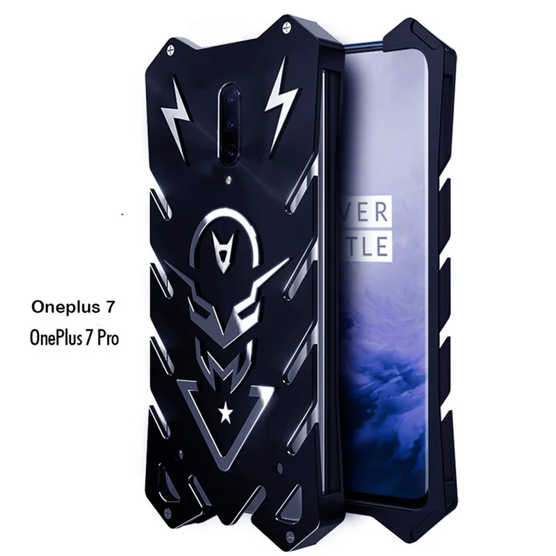 Чехол для телефона Oneplus 7 Pro Zimon роскошный сверхпрочный металлический алюминиевый