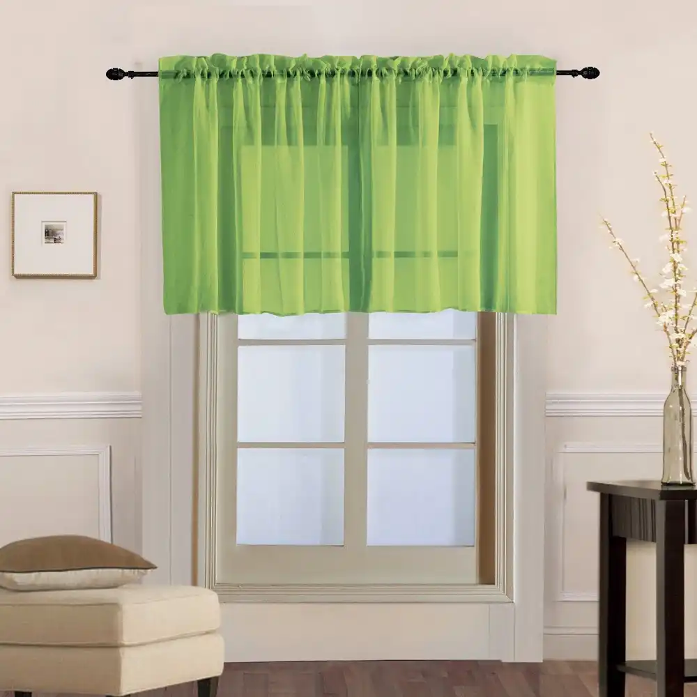 Grey Short Sheer Curtains Tulle Short Tulle Curtains Window Drapes