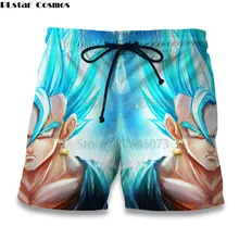 PLstar Cosmos Прямая летние новые стильные мужские шорты аниме Dragon Ball Z Goku печать 3d Повседневные Шорты