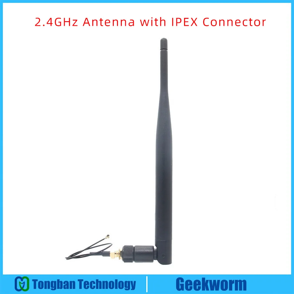 

2.4GHz 5GHz 6dBi Antenna with IPEX Connector by Geekworm
