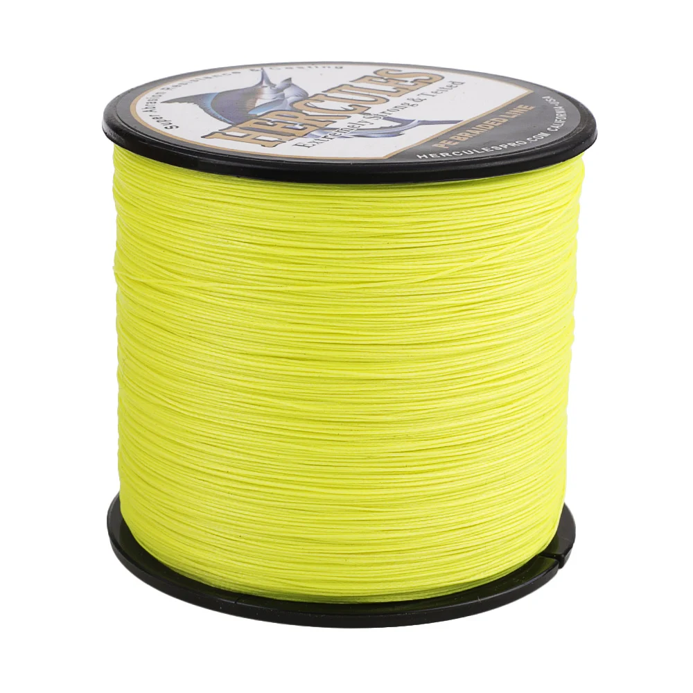 Hercules Braided Fishing Line 8Strands Fluorescent Yellow 100M