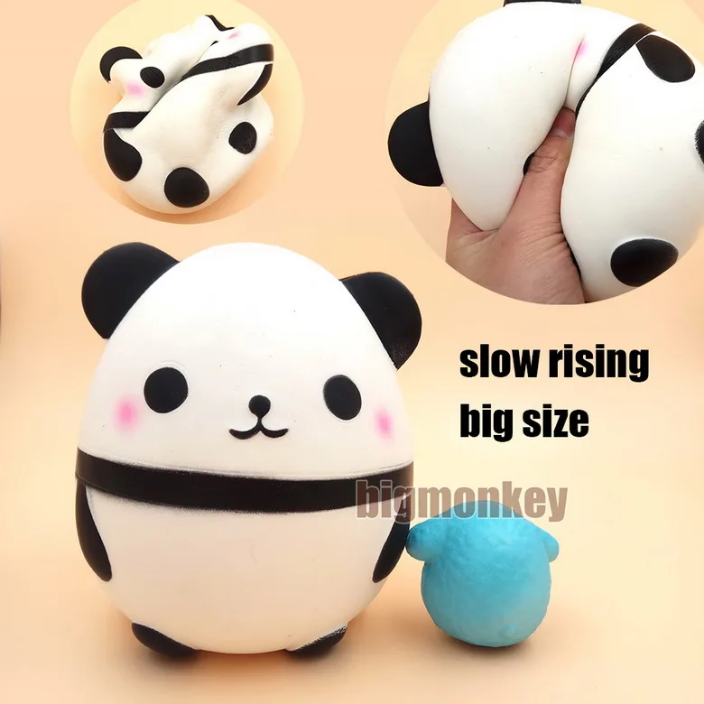 

slow rising kawaii Big Size Shy Panda squishy charm Cartoon Tender toys