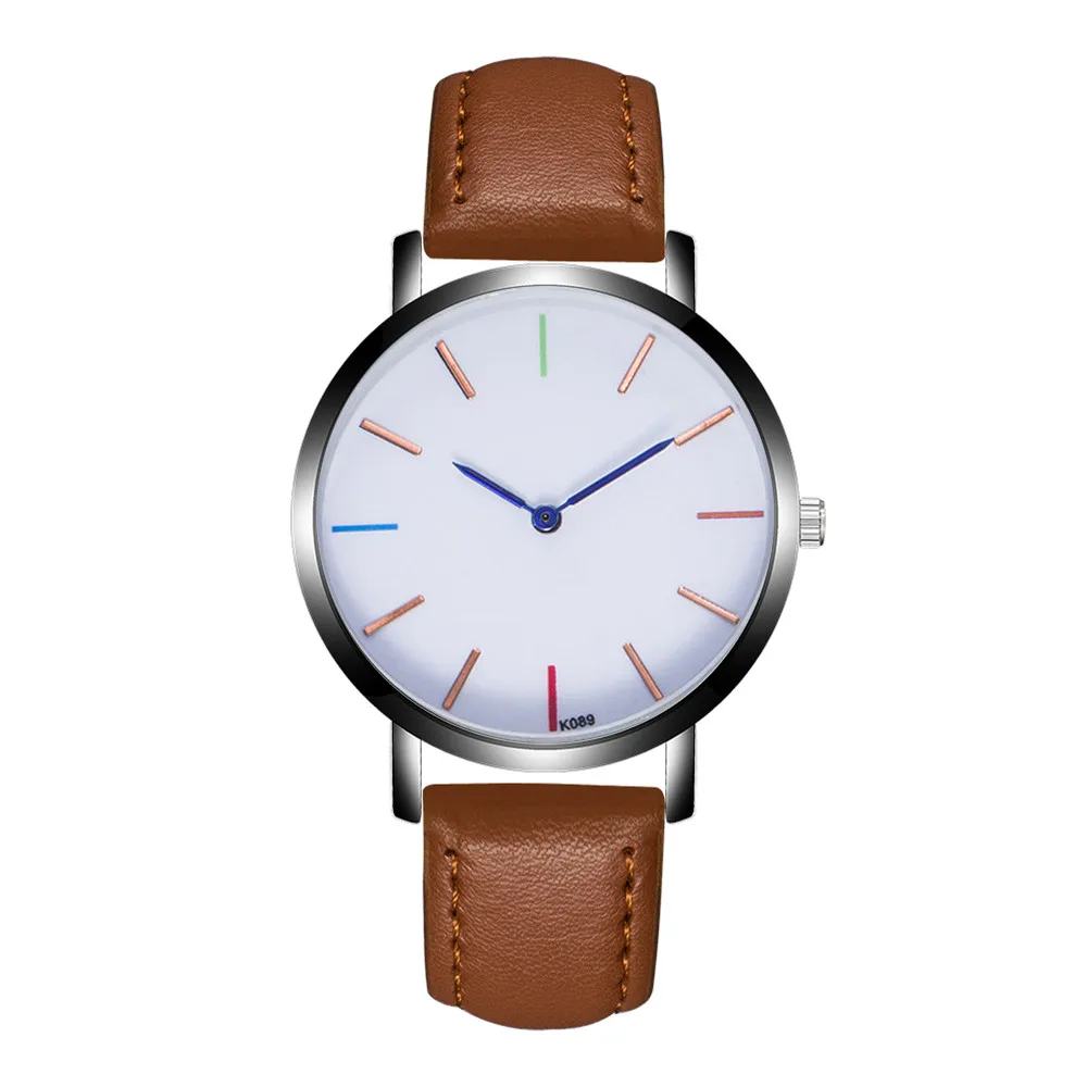 

Exquisite Unique Watch Men New Fashion Design Leather Band Analog Alloy Quartz Men's Wrist Watches relogio masculino Clocks A70