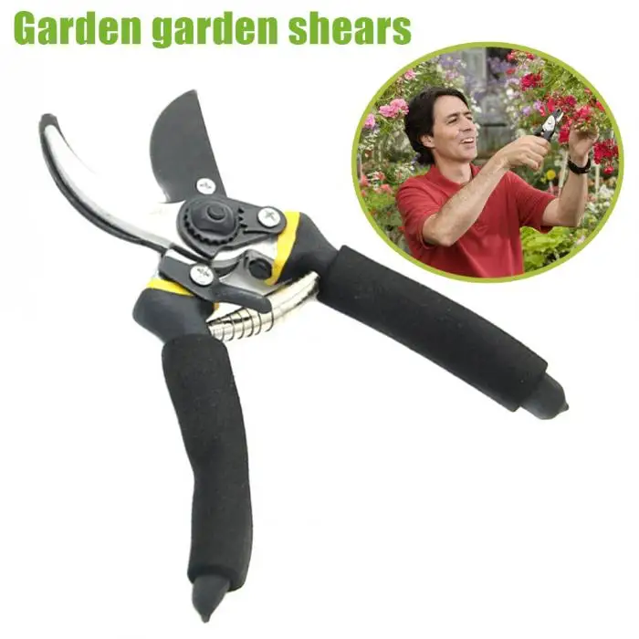 Pruning Shears Professional Sharp Bypass Hand Pruner Shears with Safety Lock Tree Trimmers Secateurs TN88