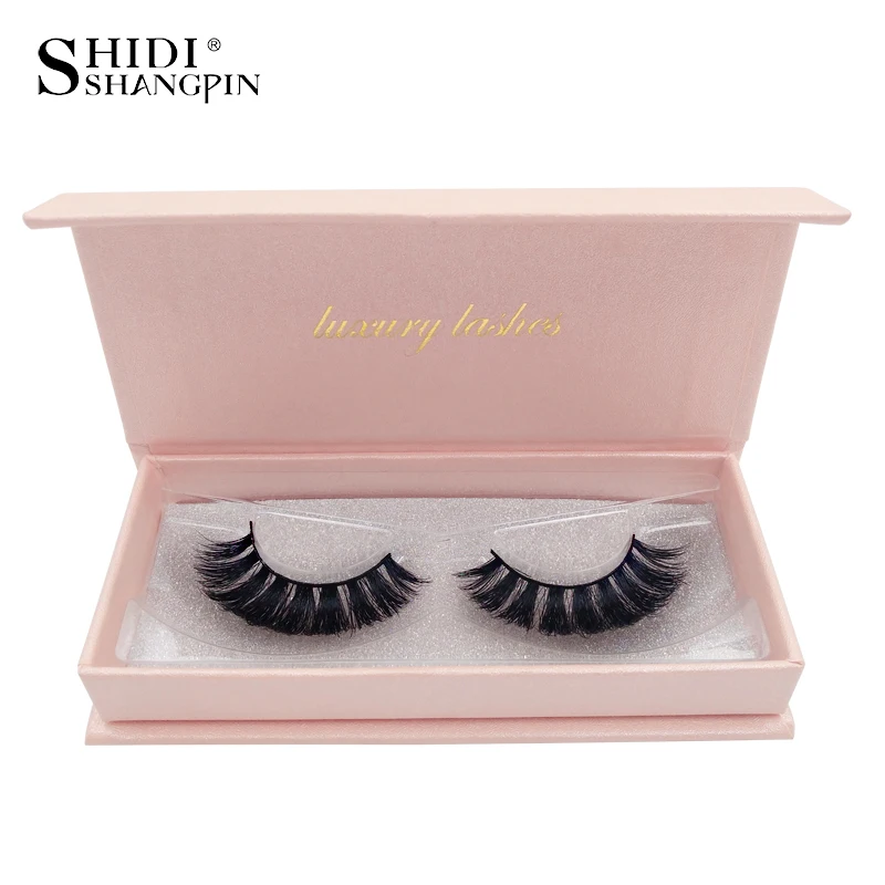

SHIDISHANGPIN 3d mink false lashes natural long make up false eyelash 1 box mink eyelashes hand made natural long eyelashes #63