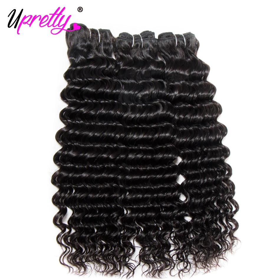 Upretty Hair Deep Wave Bundles With Frontal Brazilian Hair Lace Frontal Closure With Bundles Human Hair 3 Bundles With Frontal Upretty Hair Deep Wave Bundles With Frontal Brazilian Hair Lace Frontal Closure With Bundles Human Hair 3 Bundles With Frontal