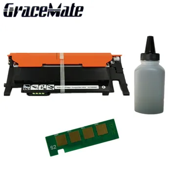 

Black toner cartridge+chip+toner powder For Samsung CLT406 for samsung CLP360 365 365W 366W CLX3305 3305W 3306FN Laser Printer