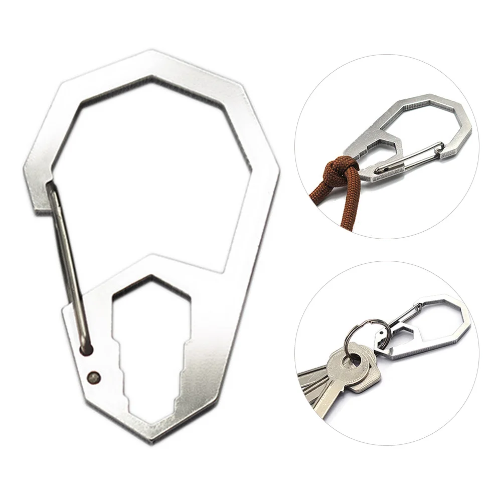 تسلق أبازيم التبعي الفولاذ المقاوم للصدأ الربيع على ظهره المشابك تسلق Carabiners الشرب شنقا مشبك