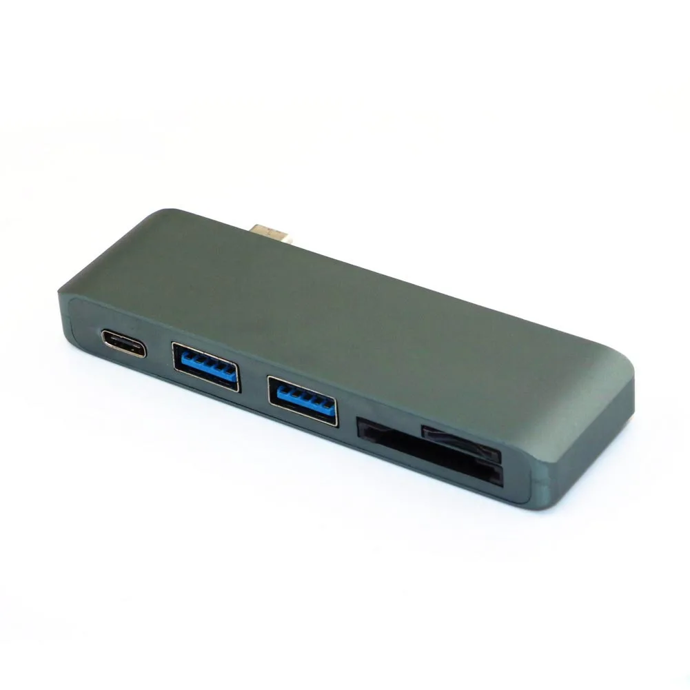 Горячий высокоскоростной 5 в 1 USB 3,1 type-C usb-хаб с USB C зарядным портом для MacBook 12 дюймов 8