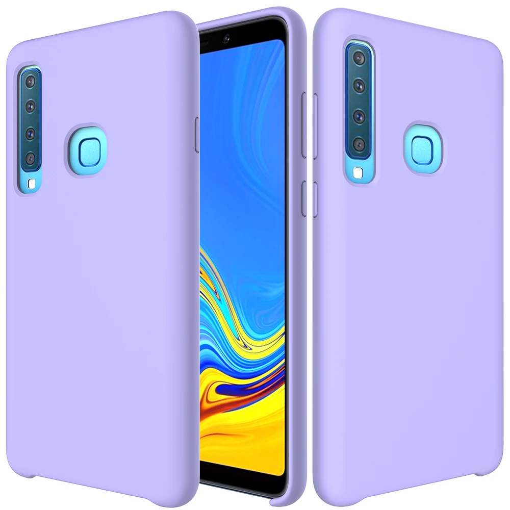 Для samsung Galaxy A9 чехол для samsung A70 A8 плюс A9 A920F A920 SM-A920F S10 5G lite M20 M10 мягкое жидкое силиконовый чехол - Цвет: Фиолетовый