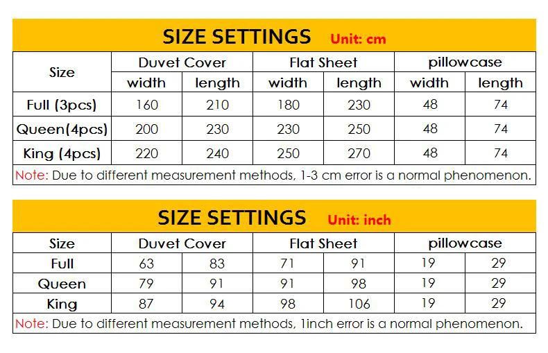 Bedding Set size 2