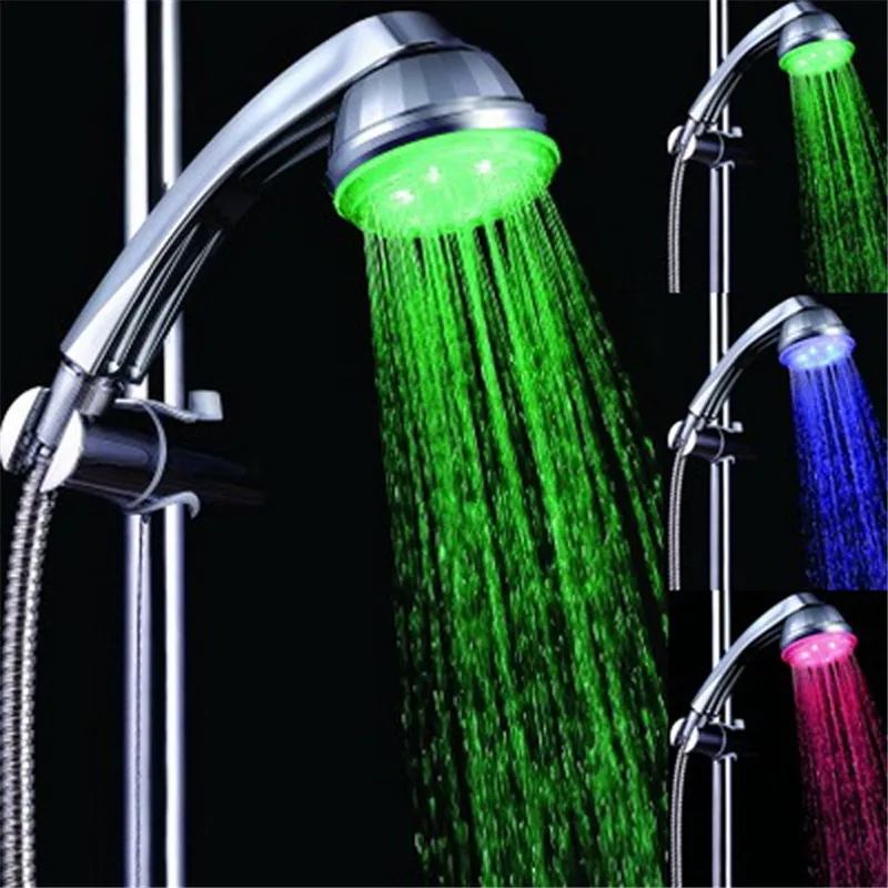 Temperature control water glow LED shower faucets with color box 8008