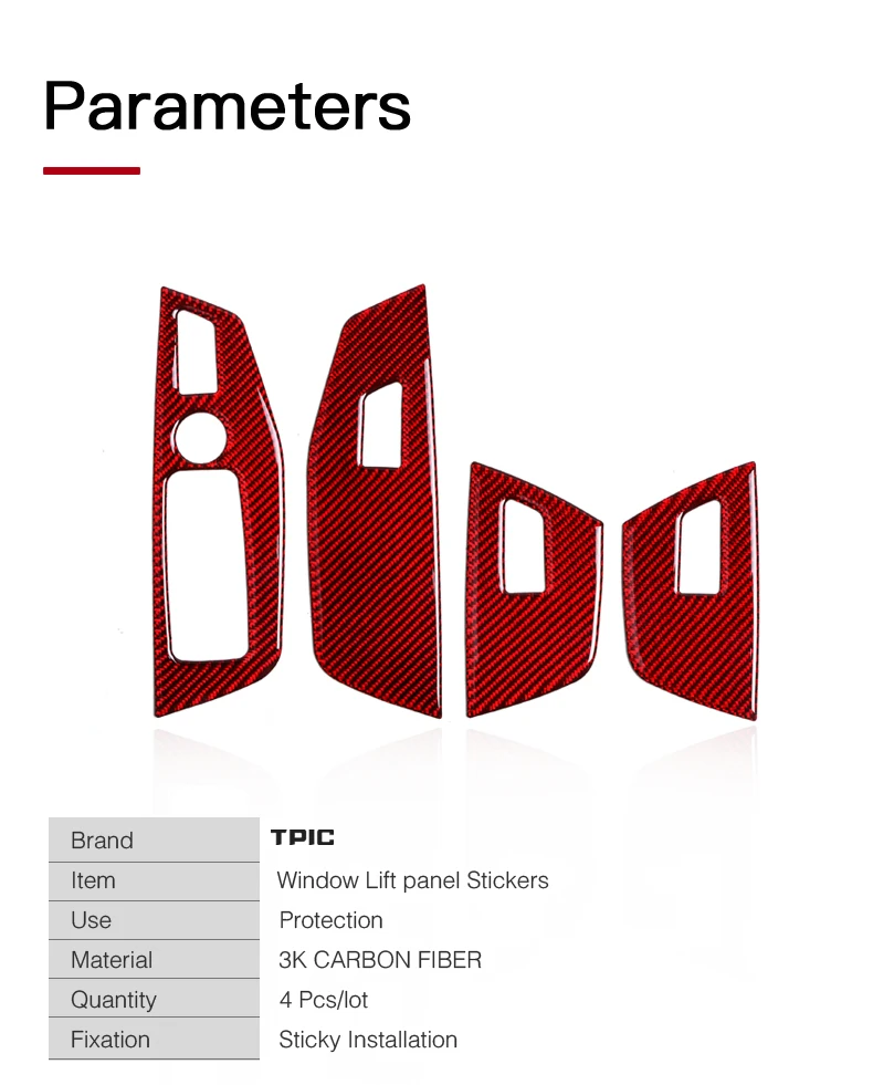 TPIC аксессуары для модификации автомобиля из углеродного волокна, панель управления окном, наклейки для автомобиля, Стайлинг для BMW G01 G02 X3 X4 5 серии
