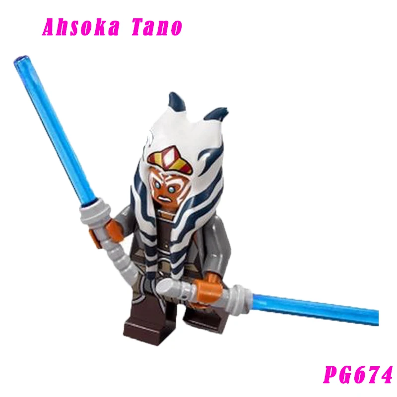 

Rebels Ahsoka Tano With Two Bule Lightsabers Star Wars Aayla Secura 75158 Rebel Combat Frigate Building Blocks Gift Toy Pg674
