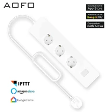 Smart WiFi Power Strip, Smart Extension Lead with Wireless Remote Control  Voice Control, Work with Amazon Aleaxa Google Home