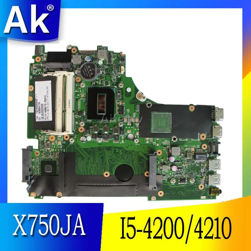 AK X750JA I5 4200/4210 материнская плата для For Asus X750J k750J A750J X750JB Материнская ноутбука