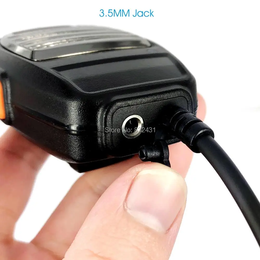 Metal Mask 2 Pin Speaker Mic for Baofeng Kenwood 8