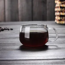 Чашка для кофе Pyrex с ручкой прозрачный чайный набор кунг-фу цветок чашка