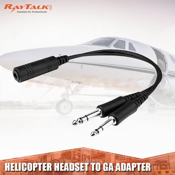

GA General Aviation Headset to Helicopter Headset Adapter Cable