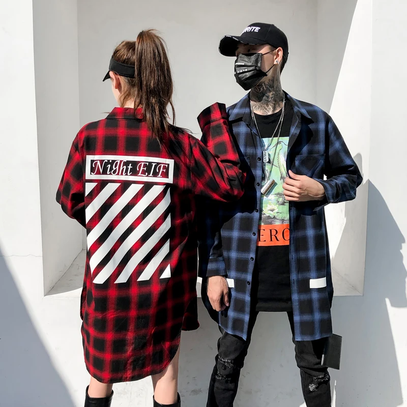 red and blue plaid shirt outfit