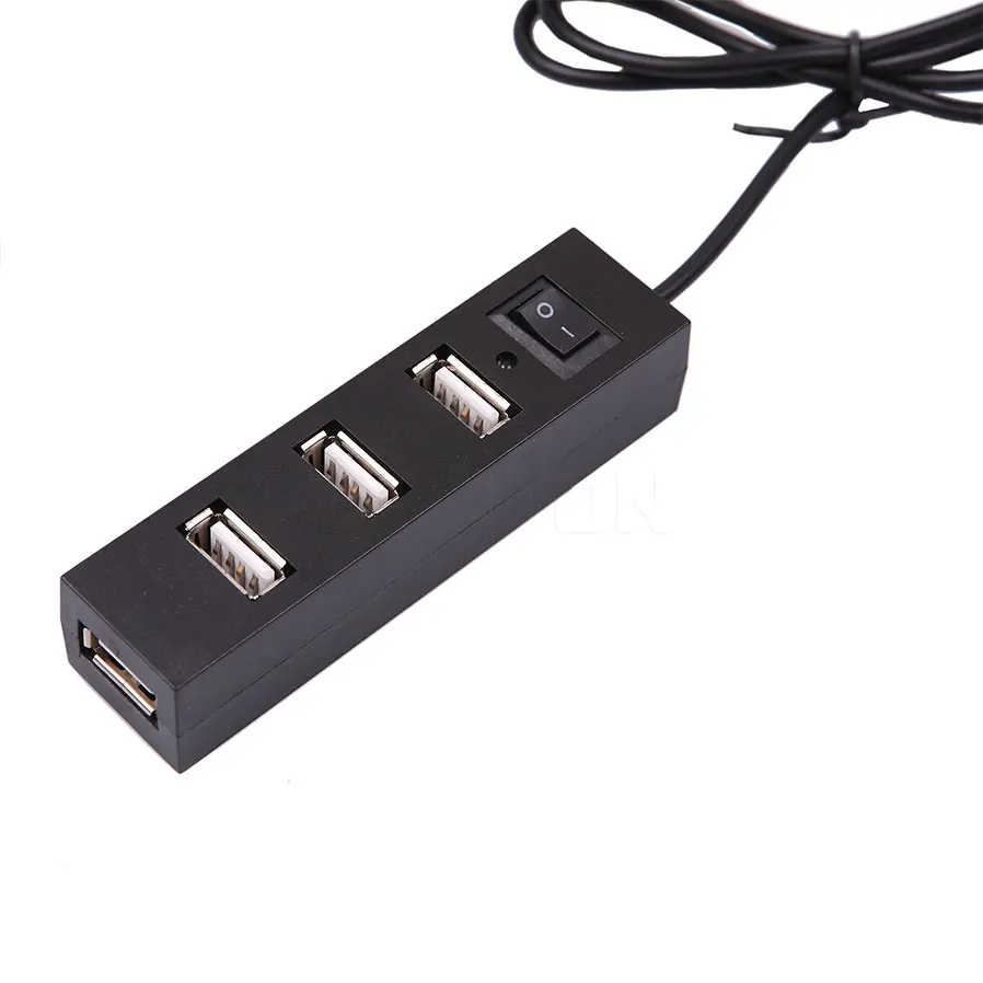 

kebidu USB 2.0 USB Hub With On off Power Switch For PC Laptop Computer Windows 7/8/10 for Mac OS High Quality