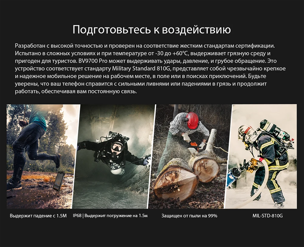 Blackview BV9700 Pro IP68 прочный мобильный телефон Helio P70 Восьмиядерный 6 ГБ+ 128 ГБ Android 9,0 16 Мп+ 8 Мп камера ночного видения смартфон