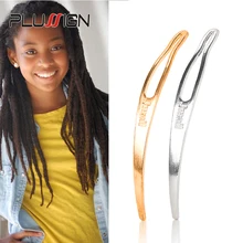 Коллекция Plussign,, 5 шт., инструмент для блокировки локов, игла для волос дредлок, серебристые блонд