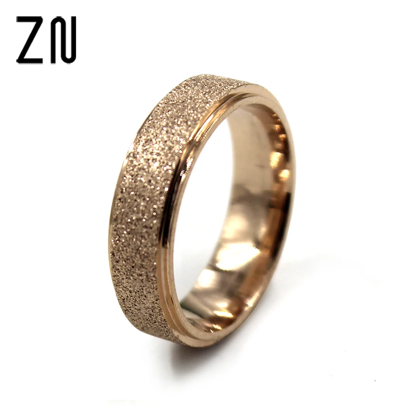 

Fashion 4 Sizes Romantic Couple Wedding Band Ring Stainless Steel Frosted Rings Gift Jewelry Big Rings For Women Men