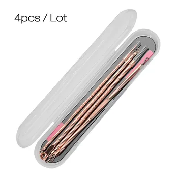 

High Quality 4pcs Blackhead Remover Tool Set Stainless Acne Needle Pimple Acne Extractor Face Skin Care Tools