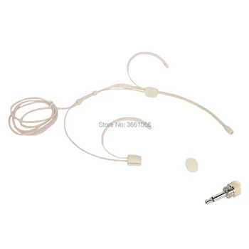 

Professional Headset Microphone Omidirectional Condenser Headworn Microphone 3.5mm Connector External Spiral Lock LY-001