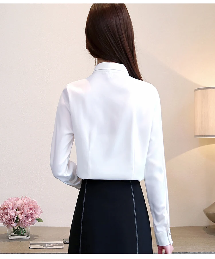 Женская блузка больших размеров модные женские блузки шифоновая блузка женские рубашки-топы и блузки рубашки женские с длинными рукавами 2030 50