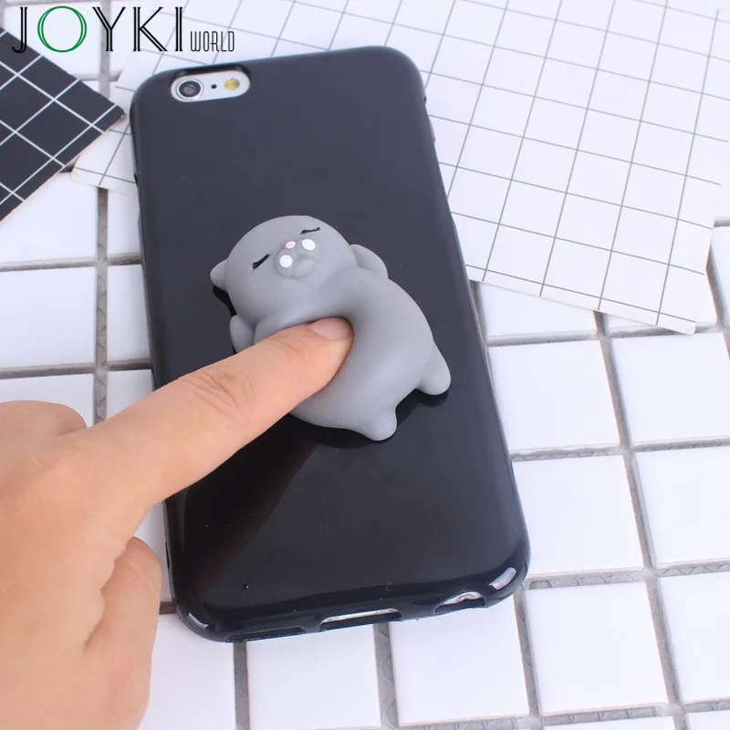 

Stress Reliever Coque For iPhone 7 7S Plus Case Soft Silicon Squeeze Panda Case For iPhone 6 6S 6s Plus 5 5S SE Squishy Cover