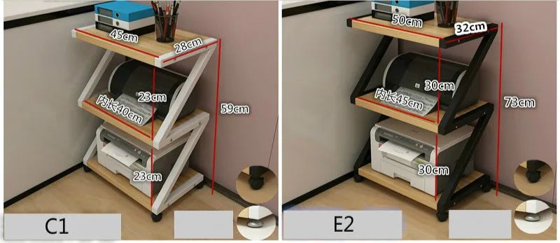 Креативная полка для принтера, Офисная настольная полка, двухэтажная полка для документов, современная простая многоэтажная полка, многофункциональная полка